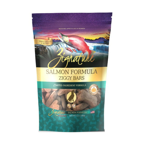 Zignature Ziggy Bars Salmon Dog Treats 12oz - Poudre Pet and Feed Supply